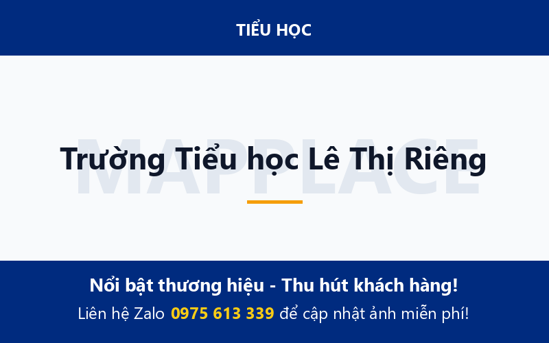 Trường Tiểu học Lê Thị Riêng