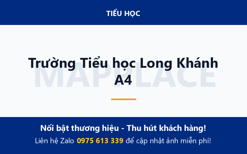 Trường Tiểu học Long Khánh A4