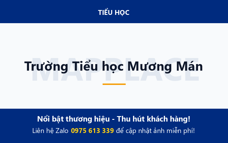 Trường Tiểu học Mương Mán