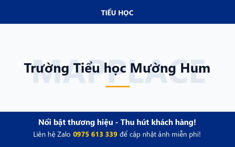 Trường Tiểu học Mường Hum
