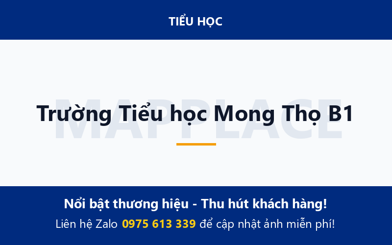 Trường Tiểu học Mong Thọ B1