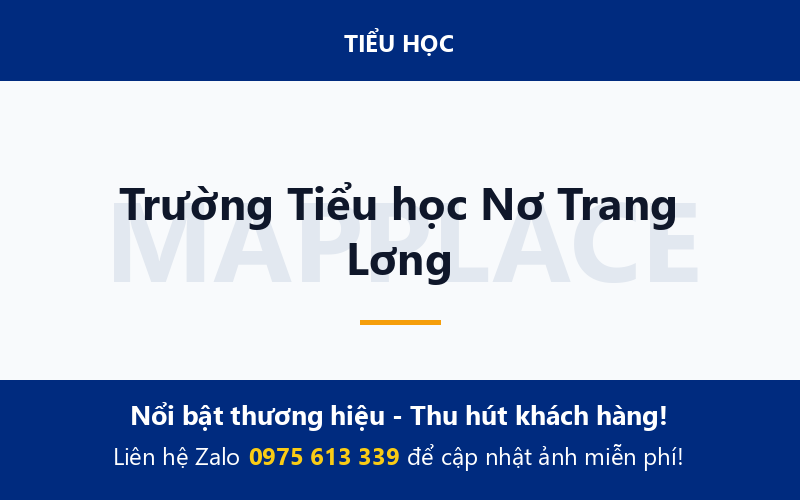 Trường Tiểu học Nơ Trang Lơng