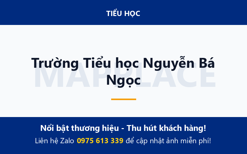 Trường Tiểu học Nguyễn Bá Ngọc