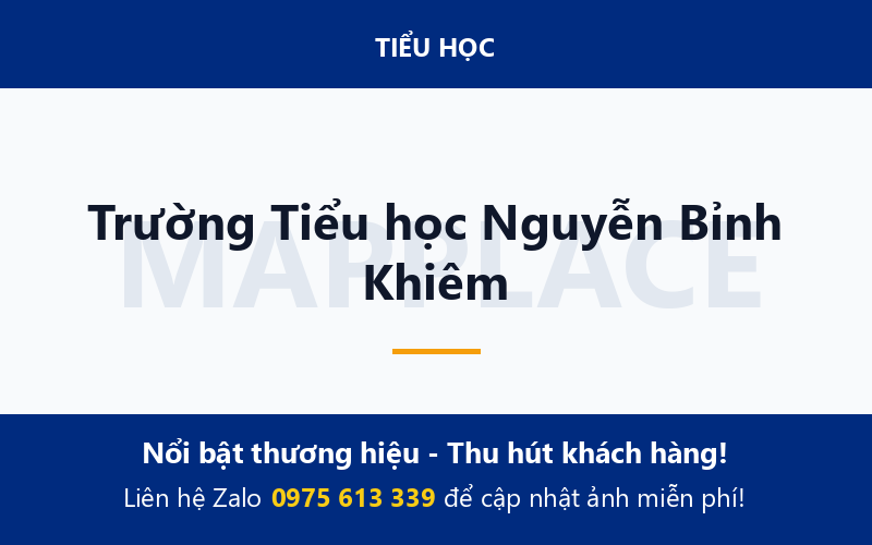 Trường Tiểu học Nguyễn Bỉnh Khiêm