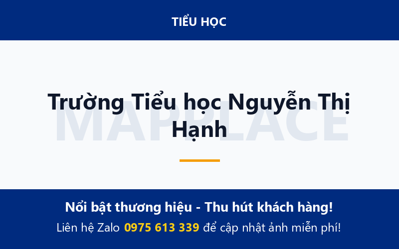Trường Tiểu học Nguyễn Thị Hạnh