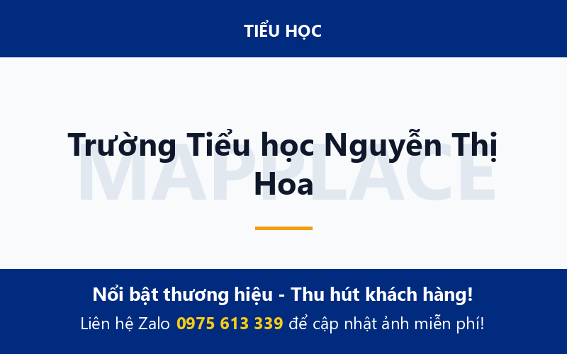 Trường Tiểu học Nguyễn Thị Hoa