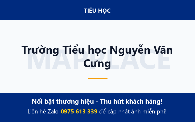 Trường Tiểu học Nguyễn Văn Cưng