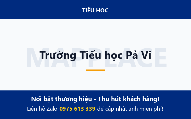 Trường Tiểu học Pả Vi