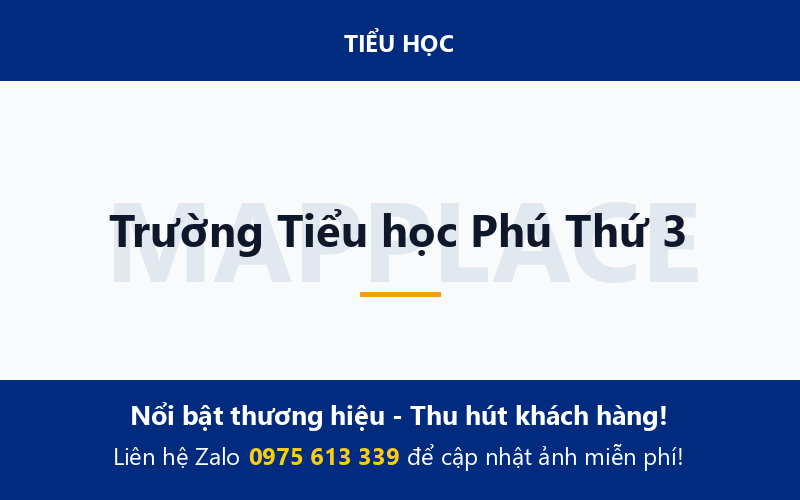 Trường Tiểu học Phú Thứ 3