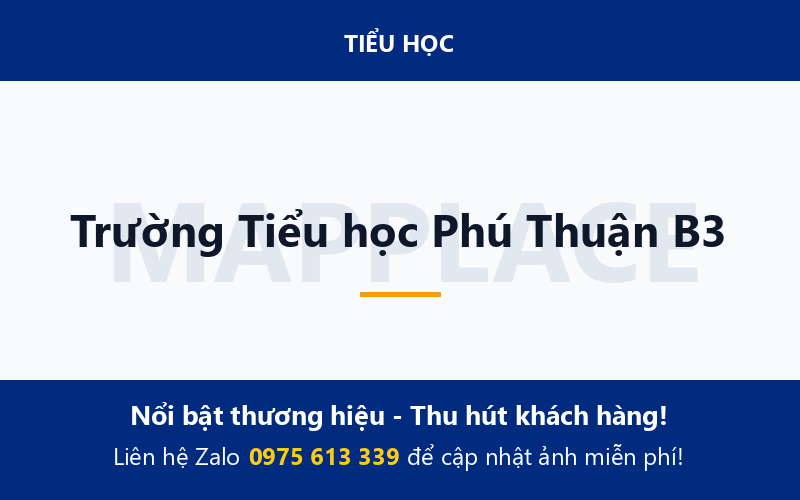 Trường Tiểu học Phú Thuận B3
