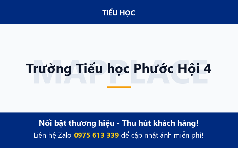 Trường Tiểu học Phước Hội 4