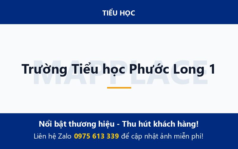 Trường Tiểu học Phước Long 1