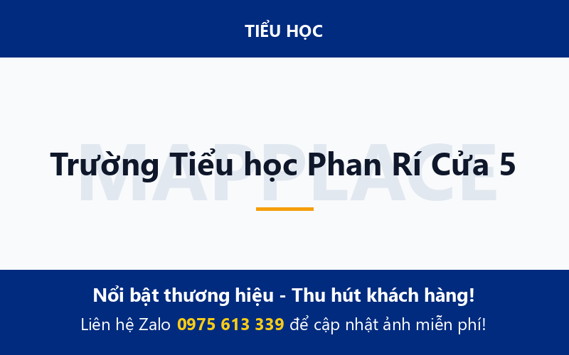 Trường Tiểu học Phan Rí Cửa 5