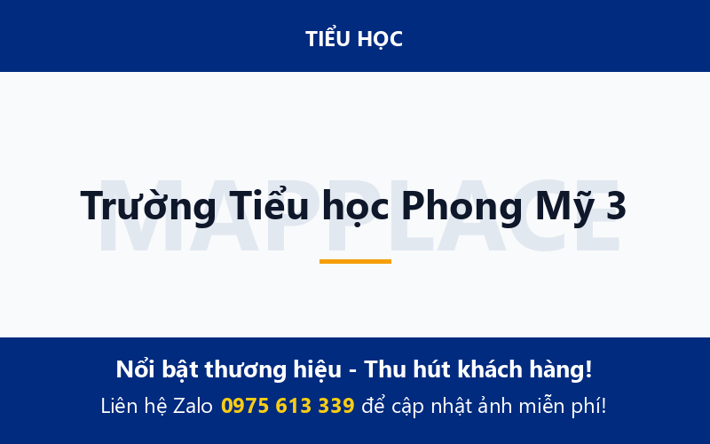 Trường Tiểu học Phong Mỹ 3