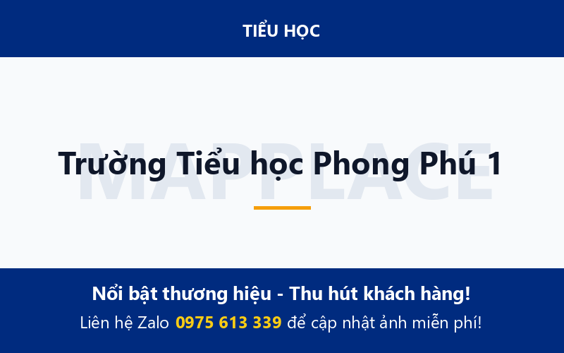 Trường Tiểu học Phong Phú 1