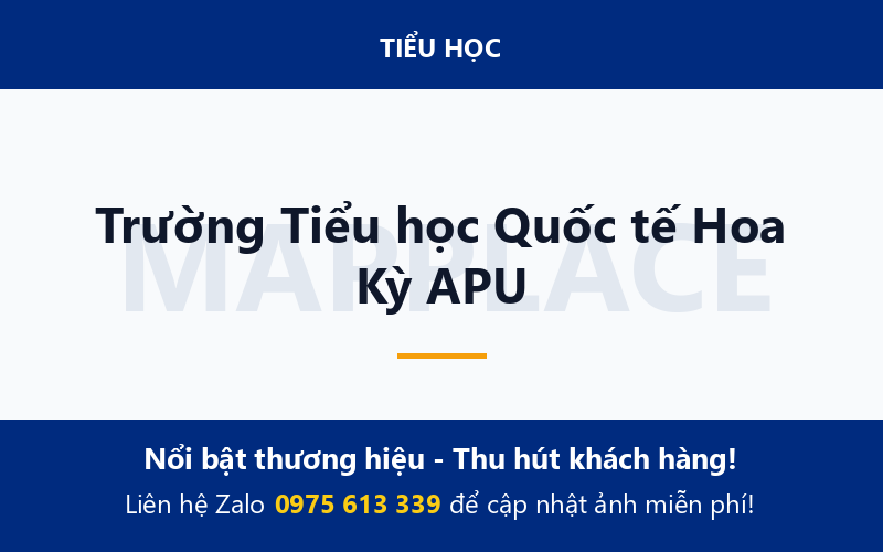 Trường Tiểu học Quốc tế Hoa Kỳ APU