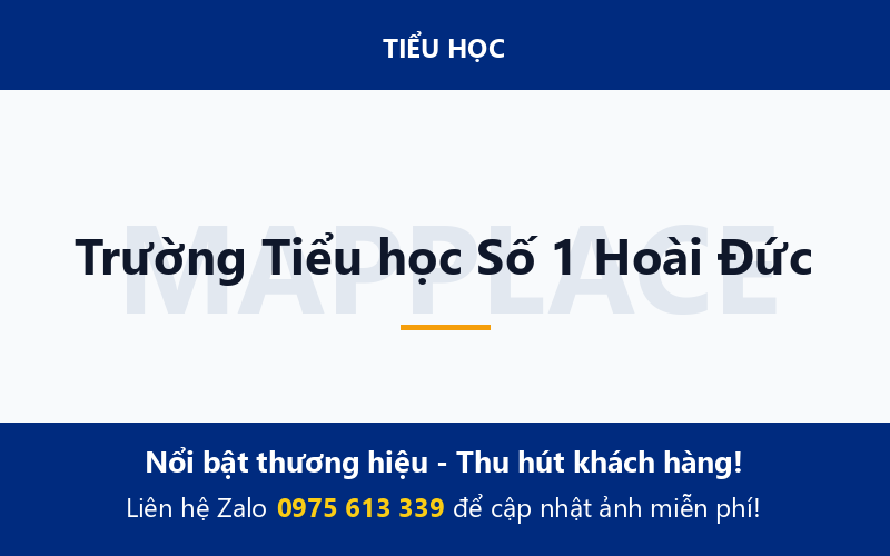 Trường Tiểu học Số 1 Hoài Đức