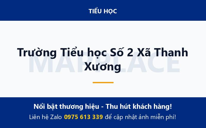 Trường Tiểu học Số 2 Xã Thanh Xương