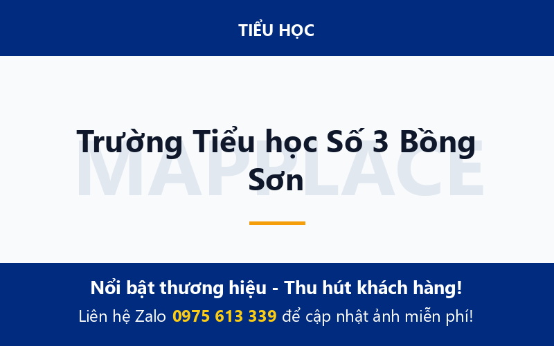 Trường Tiểu học Số 3 Bồng Sơn