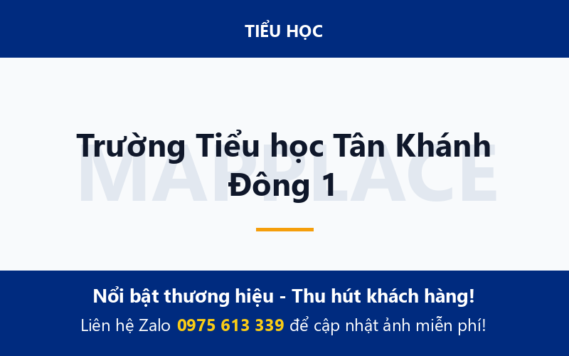 Trường Tiểu học Tân Khánh Đông 1