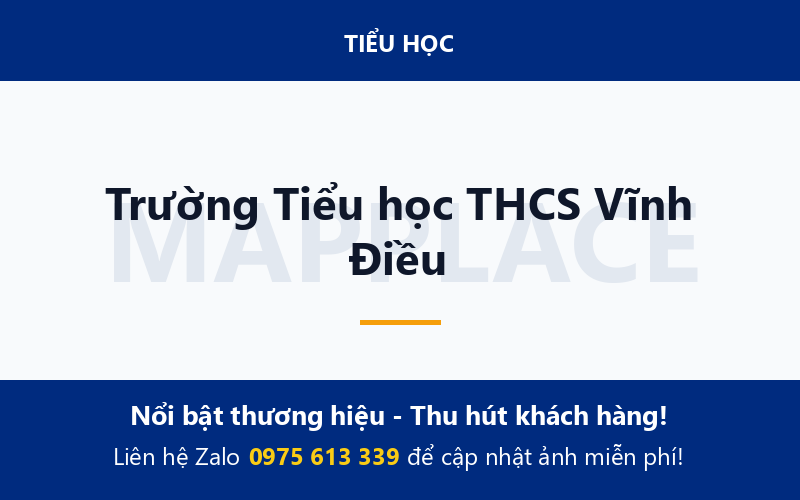 Trường Tiểu học THCS Vĩnh Điều
