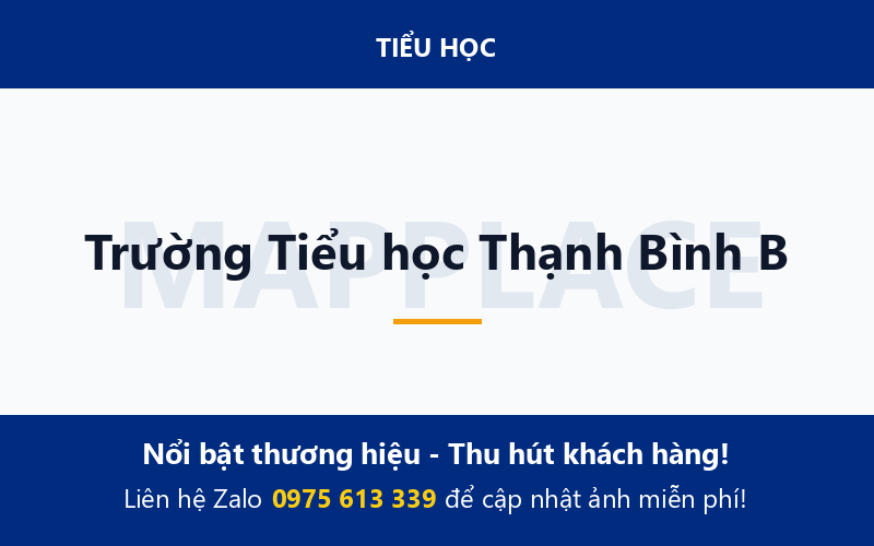 Trường Tiểu học Thạnh Bình B