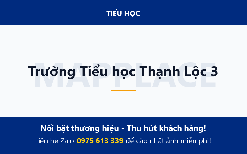 Trường Tiểu học Thạnh Lộc 3