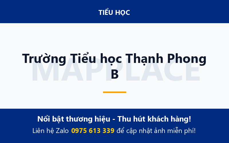 Trường Tiểu học Thạnh Phong B