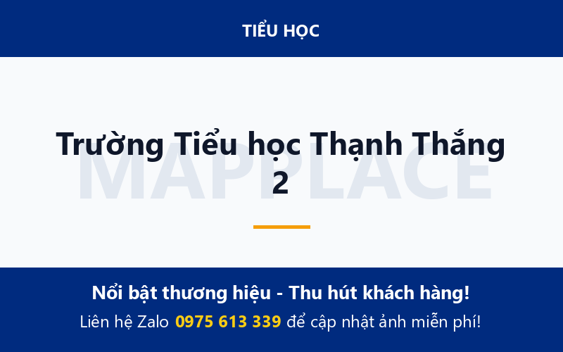 Trường Tiểu học Thạnh Thắng 2