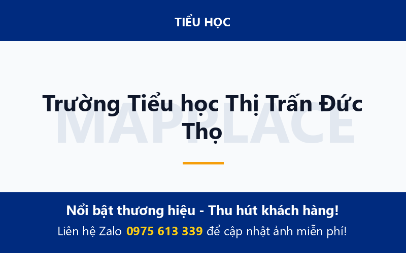 Trường Tiểu học Thị Trấn Đức Thọ