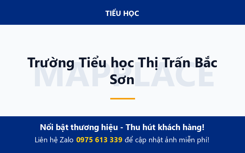 Trường Tiểu học Thị Trấn Bắc Sơn