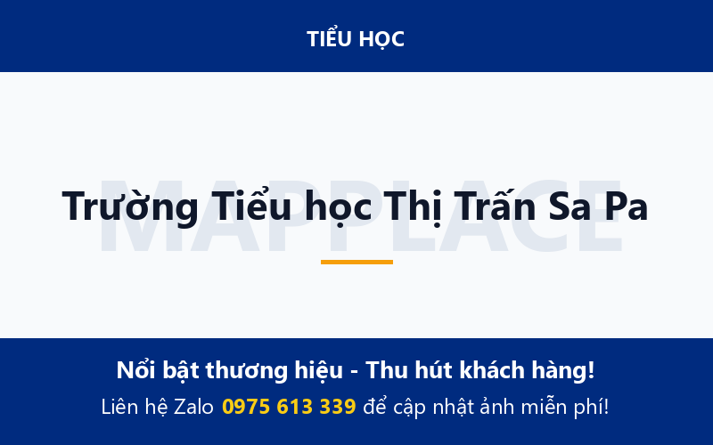 Trường Tiểu học Thị Trấn Sa Pa