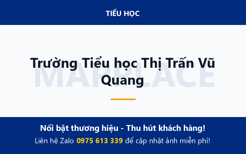 Trường Tiểu học Thị Trấn Vũ Quang