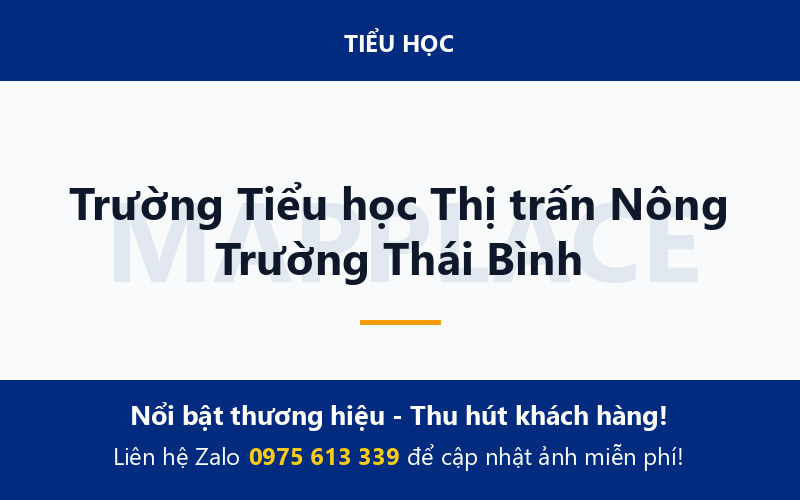 Trường Tiểu học Thị trấn Nông Trường Thái Bình