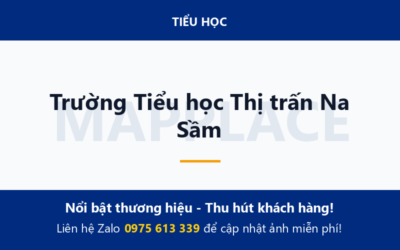 Trường Tiểu học Thị trấn Na Sầm