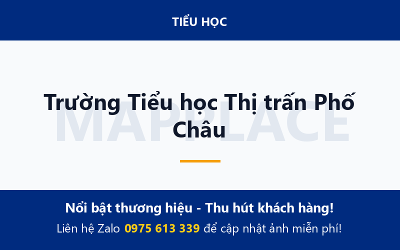 Trường Tiểu học Thị trấn Phố Châu