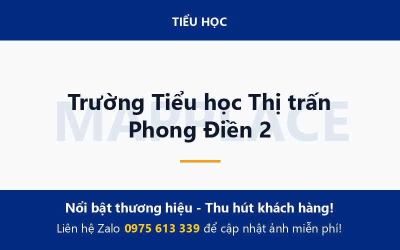 Trường Tiểu học Thị trấn Phong Điền 2