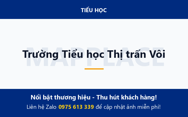Trường Tiểu học Thị trấn Vôi