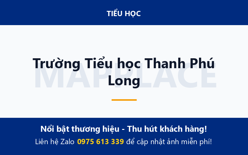 Trường Tiểu học Thanh Phú Long