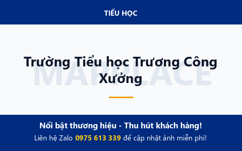 Trường Tiểu học Trương Công Xưởng
