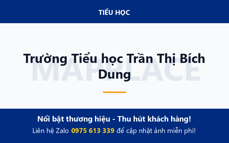 Trường Tiểu học Trần Thị Bích Dung
