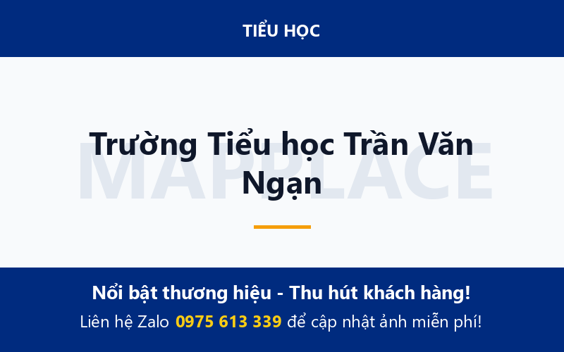 Trường Tiểu học Trần Văn Ngạn