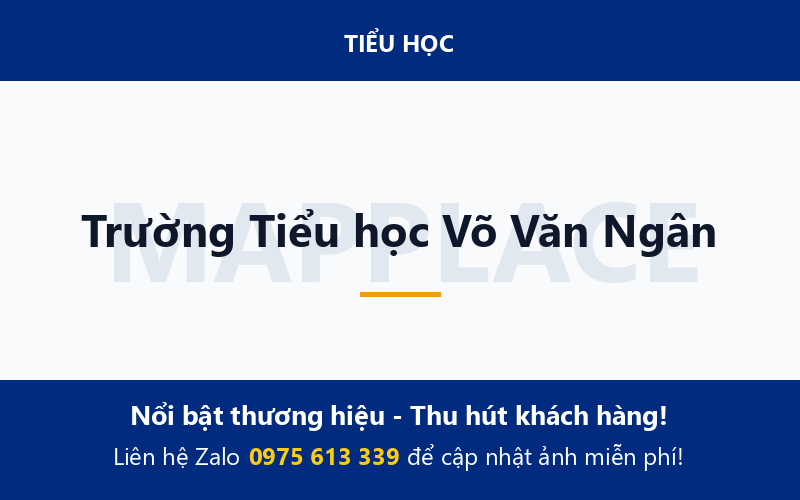 Trường Tiểu học Võ Văn Ngân