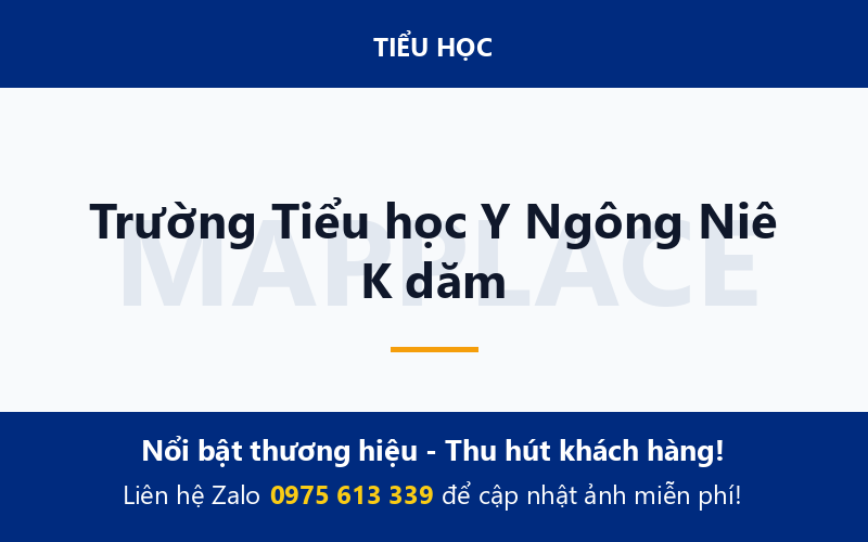 Trường Tiểu học Y Ngông Niê K dăm