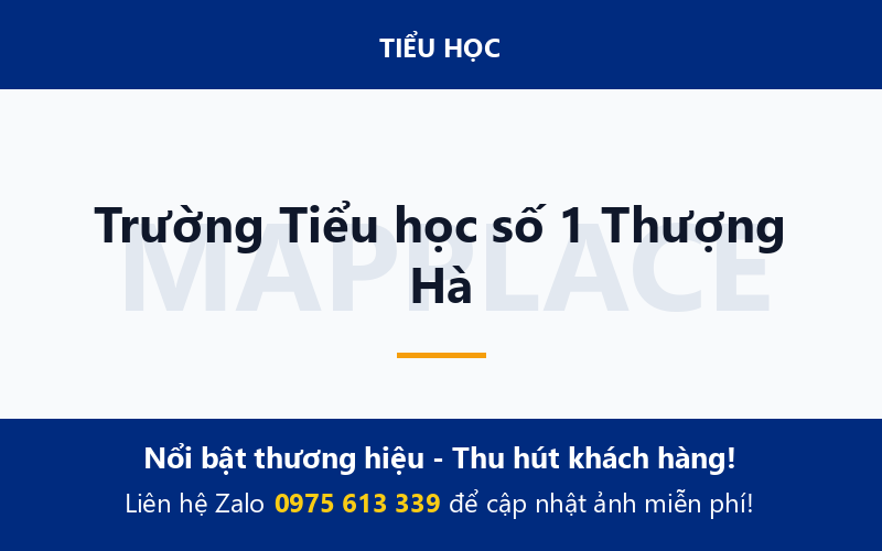 Trường Tiểu học số 1 Thượng Hà