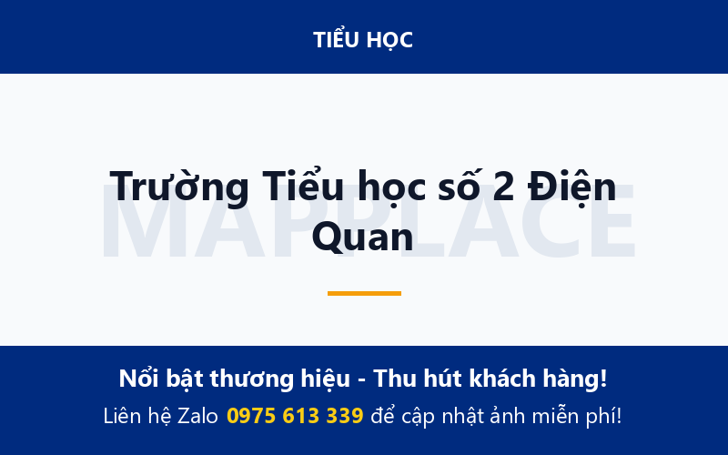 Trường Tiểu học số 2 Điện Quan