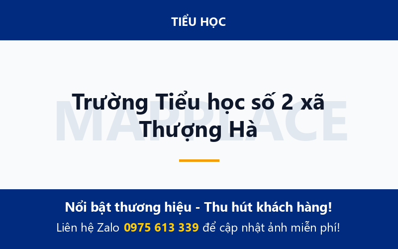 Trường Tiểu học số 2 xã Thượng Hà