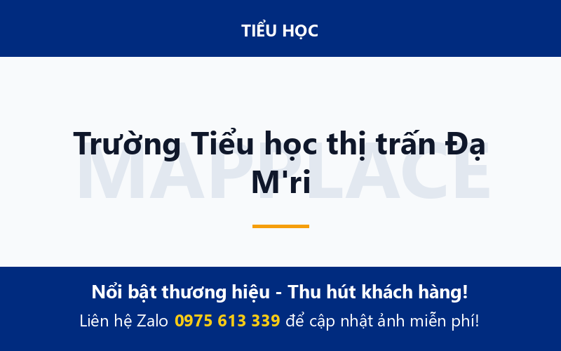 Trường Tiểu học thị trấn Đạ M'ri