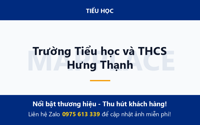 Trường Tiểu học và THCS Hưng Thạnh