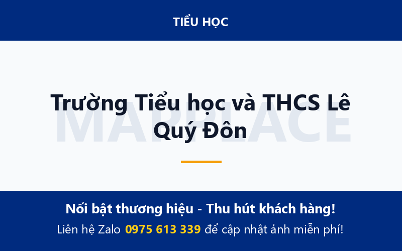 Trường Tiểu học và THCS Lê Quý Đôn